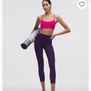 lululemon athletica Pink Sports Bra- Flow Y Bra Nulu
Size 4